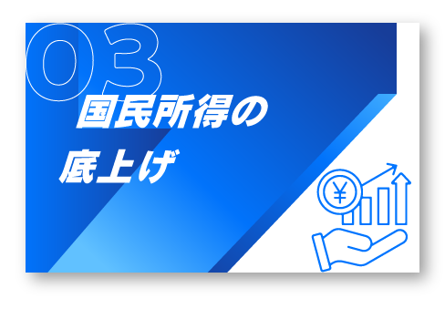 3.国民所得の底上げ